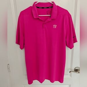 Nike Men's Bright Pink Polo Shirt
